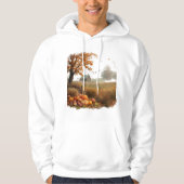 Cozy Fall Landscape with Farmhouse  パーカ (正面)