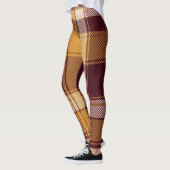 Cozy Fall Rustic Plaid Leggings レギンス (左)