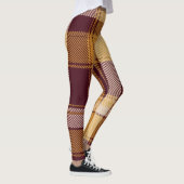Cozy Fall Rustic Plaid Leggings レギンス (右)