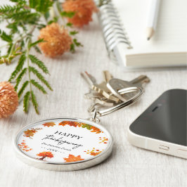 Cozy Fall Thanksgiving Dinner Party キーホルダー