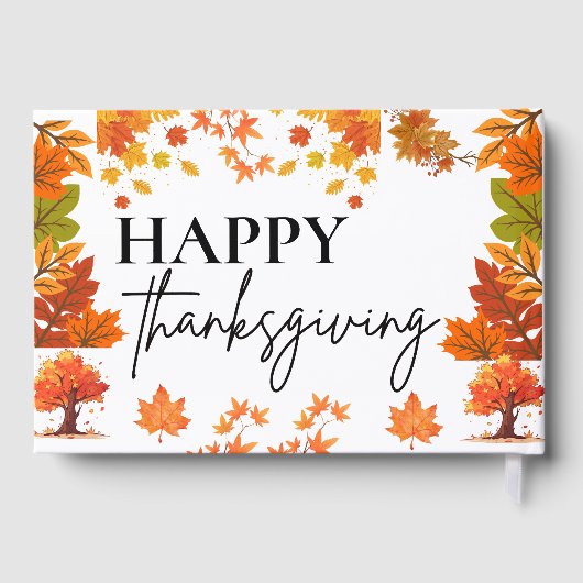 Cozy Fall Thanksgiving Dinner Party ゲストブック (裏面)