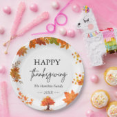 Cozy Fall Thanksgiving Dinner Party ペーパープレート (パーティー)