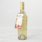 Cozy Fall Thanksgiving Dinner Party ボトルネックタグ (アングル)