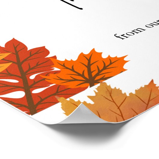 Cozy Fall Thanksgiving Dinner Party ポスター (角)