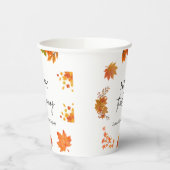 Cozy Fall Thanksgiving Dinner Party 紙コップ (左)