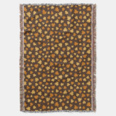 Cozy Fall Vibe" Maple Leaf スローブランケット (正面縦)