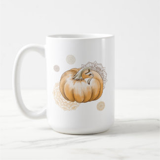 Cozy Fall Vibes in Every Sip - Boho Pumpkin Mug コーヒーマグカップ