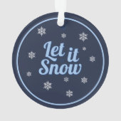 Cozy Festive Snowman オーナメント (裏面)