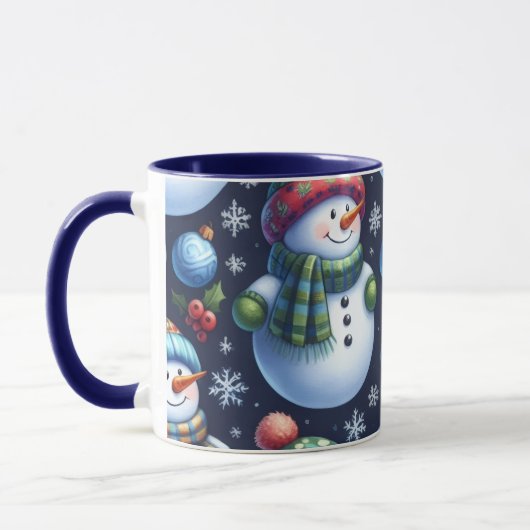 Cozy Festive Snowman マグカップ (左)