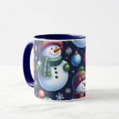 Cozy Festive Snowman マグカップ (正面左)