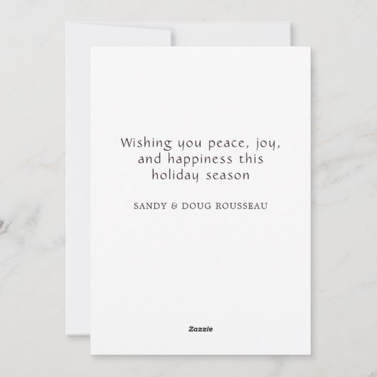 Cozy Fireplace Christmas シーズンカード (裏面)