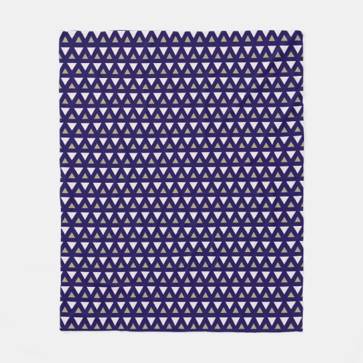Cozy Fleece Blanket  Modern Geometric Pattern フリースブランケット (正面)
