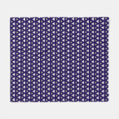Cozy Fleece Blanket  Modern Geometric Pattern フリースブランケット (正面(横))