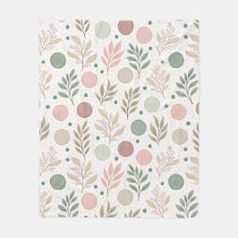 Cozy Fleece Blanket with Classic Polka Dot Pattern フリースブランケット