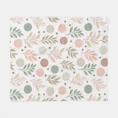 Cozy Fleece Blanket with Classic Polka Dot Pattern フリースブランケット (正面(横))