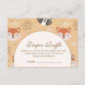 Cozy Forest Animals Diapper Raffle エンクロージャーカード (正面)