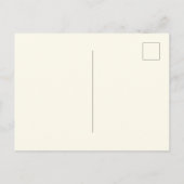 Cozy Fox Forest Magical Floral Birthday Invitation ポストカード (裏面)