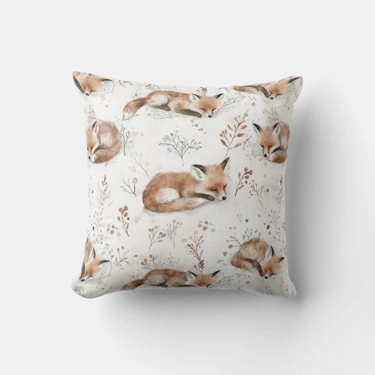 Cozy Foxes  クッション (正面)