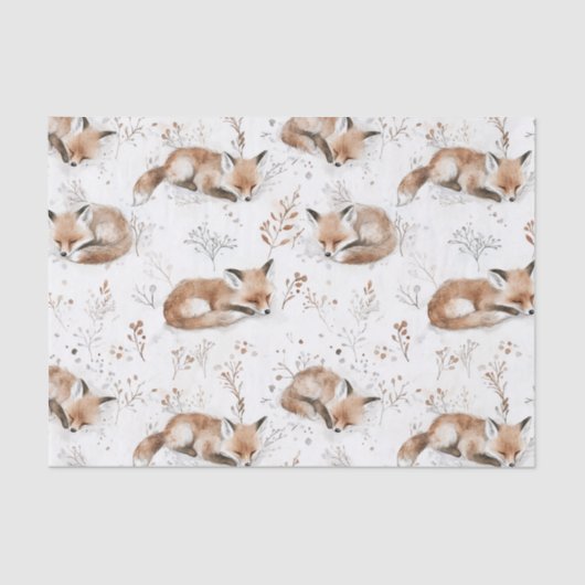 Cozy Foxes Christmas 薄葉紙 (正面)