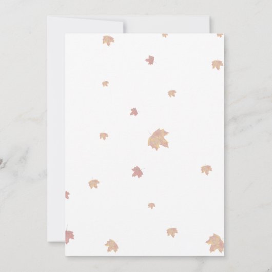 Cozy Friendsgiving Dinner Art 招待状 (裏面)