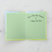 Cozy Frog Christmas & New Year Card カード (内部)