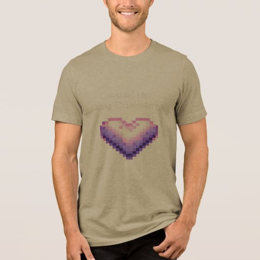 Cozy Gaming Self Care Pixel Heart トライブレンドＴシャツ (正面)