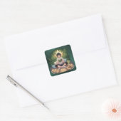 Cozy Garden Reading Art Piece スクエアシール (封筒)