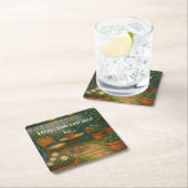 Cozy Garden Throw Pillow – 'Here, You Can Just Be' スクエアペーパーコースター (インサイチュ)