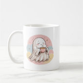 Cozy Ghost with Blanket Mug コーヒーマグカップ (左)