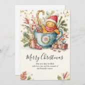 Cozy Gingerbread Holiday Delight シーズンカード (正面/裏面)