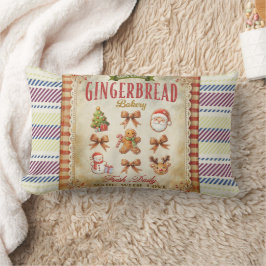 Cozy gingerbread illustrations Cute scottish  ランバークッション
