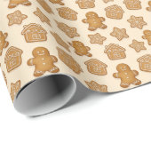 Cozy Gingerbread Men Cookies  ラッピングペーパー (ロールコーナー)