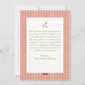 Cozy Gingham Christmas Card – Personalized Photo シーズンカード (裏面)