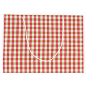 Cozy Gingham Christmas Large Gift Bag ラージペーパーバッグ (裏面)
