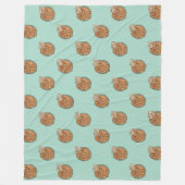 Cozy Gingy Gingerbread Christmas Fleece Blanket フリースブランケット (正面)