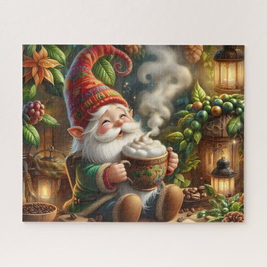 Cozy Gnome Coffee ジグソーパズル (横)