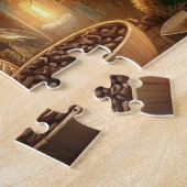 Cozy Gnome Coffee ジグソーパズル (側面)