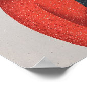 Cozy Greyhound Dog Poster–Anthropomorphic Pet Art ポスター (角)