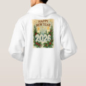cozy happy new year 2026 winter hoodie パーカ (裏面)