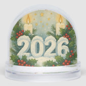 cozy happy new year snow globe (正面)