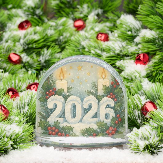 cozy happy new year snow globe (クリスマス)