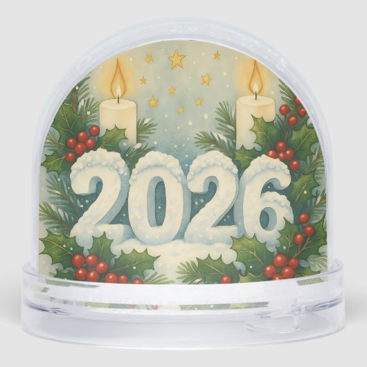 cozy happy new year snow globe (裏面)