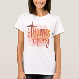Cozy Happy Thanksgiving Sweatshirt for Fall Tシャツ