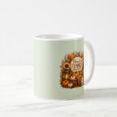 Cozy Harvest Pumpkin / Cosecha Acogedora コーヒーマグカップ (正面右)