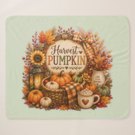 Cozy Harvest Pumpkin / Cosecha Acogedora シェルパブランケット