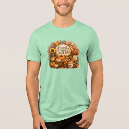 Cozy Harvest Pumpkin / Cosecha Acogedora トライブレンドTシャツ