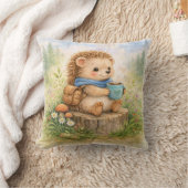 Cozy Hedgehog Kids Room & Nursery クッション (ブランケット)