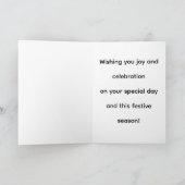 Cozy Holiday Birthday Design カード (内部)