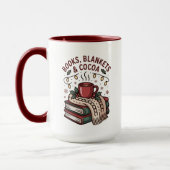 Cozy Holiday Cocoa & Book マグカップ (左)