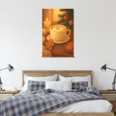 Cozy Holiday coffee Stretched Canvas Print キャンバスプリント (インサイチュ (寝室))